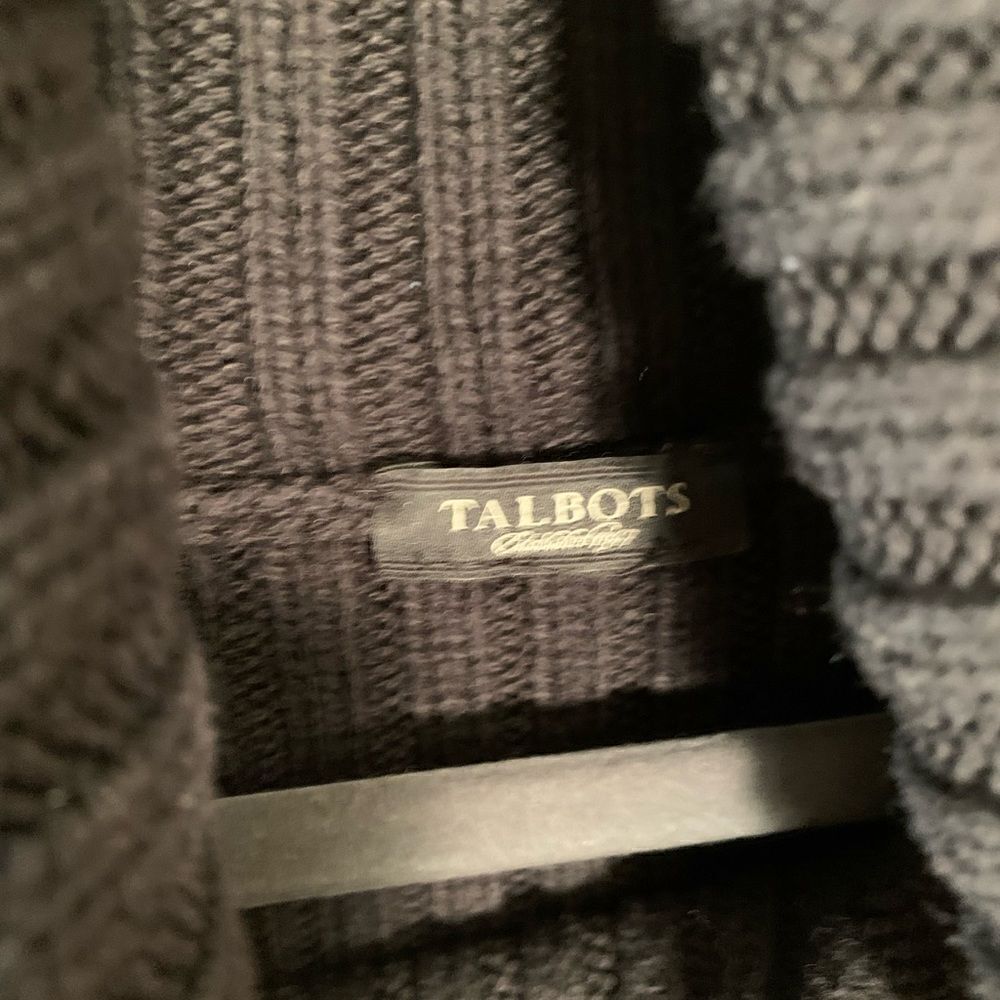 Talbots EUC black sequin turtleneck sweater Size small - Picture 4 of 5